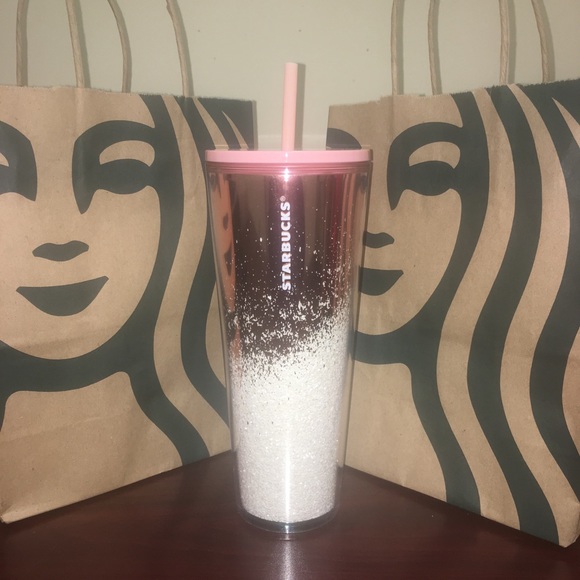Starbucks Other - Starbucks Holiday 2019 Rose Gold Glitter Tumbler